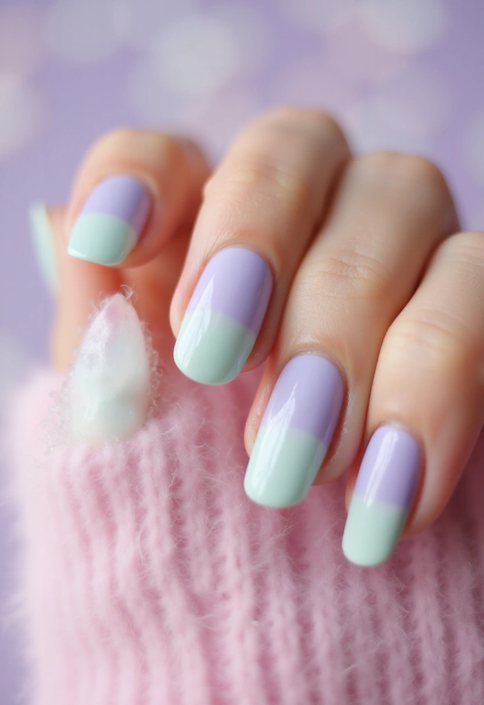 27 Nail Art for Small Hands – Designs That Enhance Proportion - 1. Soft Pastel Tips for a Gentle Touch