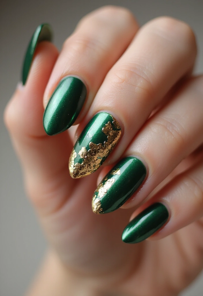 27 Nail Art for Small Hands – Designs That Enhance Proportion - 11. Shine with Metallics