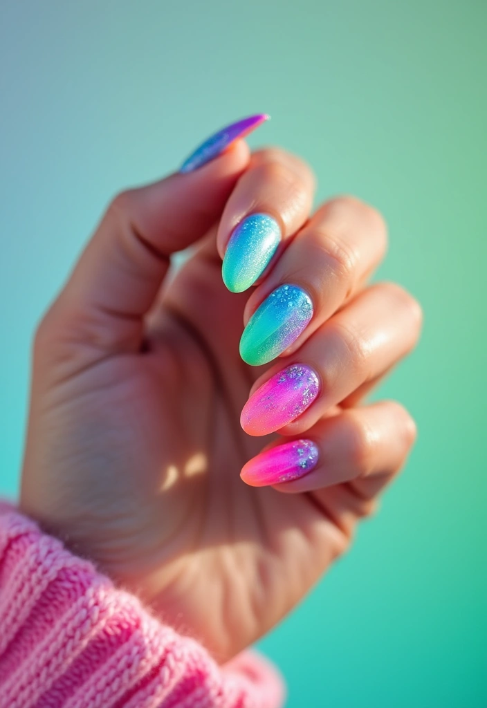 27 Nail Art for Small Hands – Designs That Enhance Proportion - 23. Striking Neon Colors