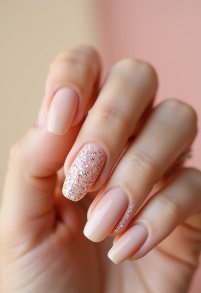 27 Sheer Nude Nails for a Natural, Polished Everyday Look - 10. Textured Accents