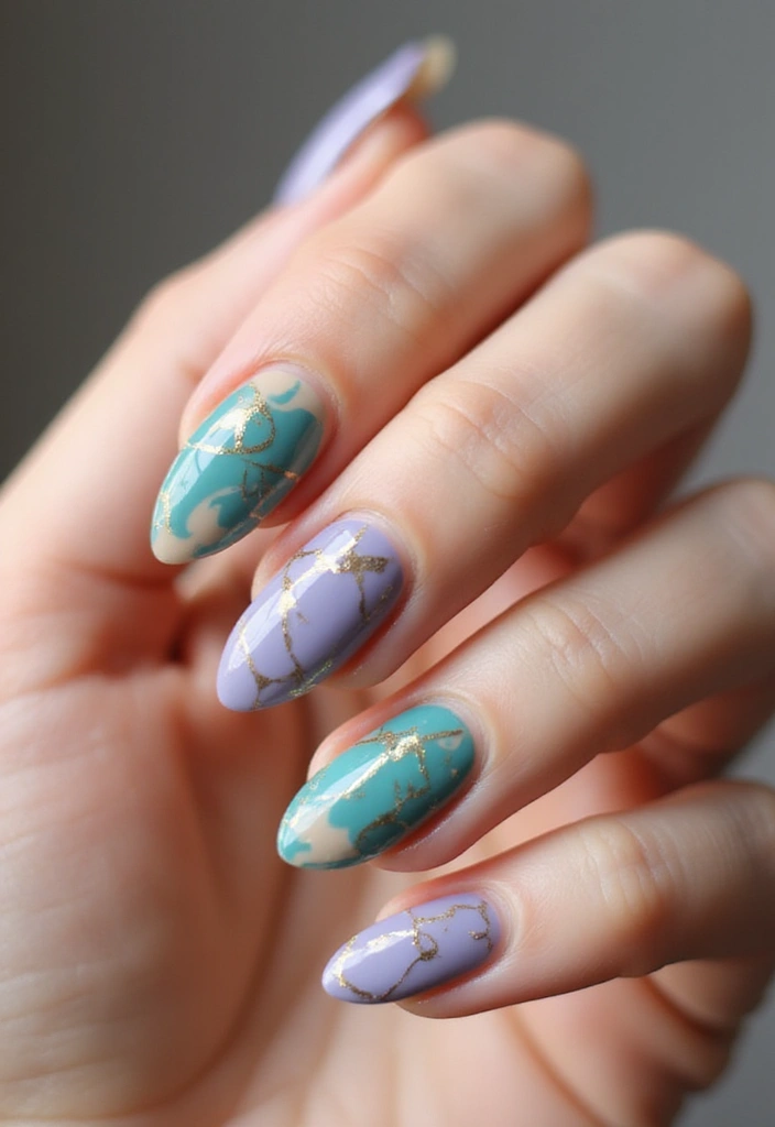 27 Sheer Nude Nails for a Natural, Polished Everyday Look - 23. Abstract Swirls