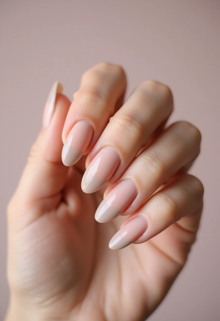 27 Sheer Nude Nails for a Natural, Polished Everyday Look - 6. French Tip Variation