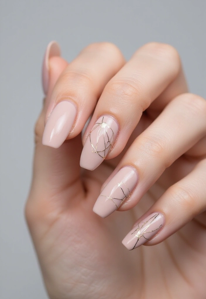 27 Sheer Nude Nails for a Natural, Polished Everyday Look - 7. Negative Space Designs