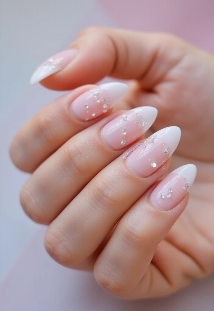 28 Balletcore Nails to Match Your Soft, Dreamy Aesthetic - 20. Crystal Clear