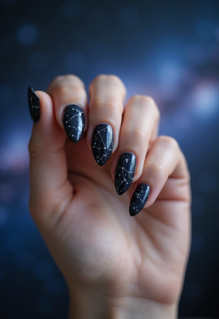 28 Balletcore Nails to Match Your Soft, Dreamy Aesthetic - 22. Celestial Dreams