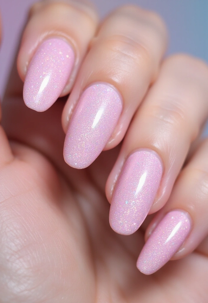 28 Balletcore Nails to Match Your Soft, Dreamy Aesthetic - 23. Prism Effect