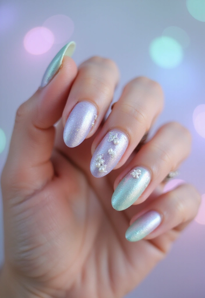28 Balletcore Nails to Match Your Soft, Dreamy Aesthetic - 9. Pearlescent Perfection