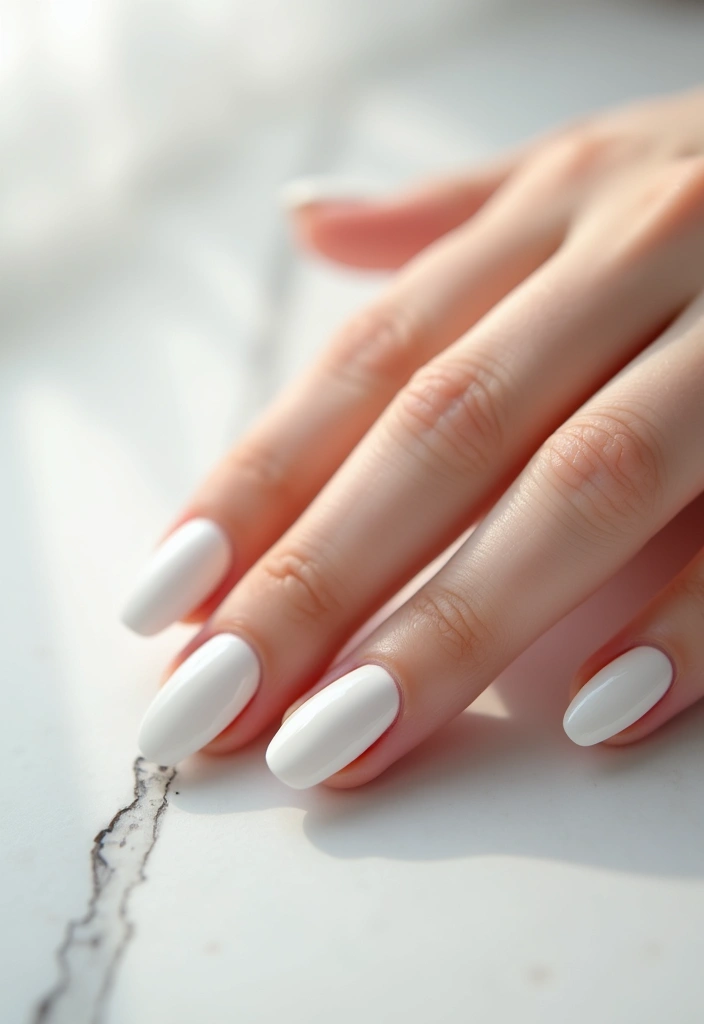 28 Bridal Nails Simple – Elegant & Timeless for Your Big Day - 8. Simple White Nails