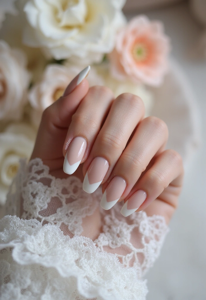 28 Nude Bridal Nails That Complement Every Dress - 15. Textured Matte and Gloss