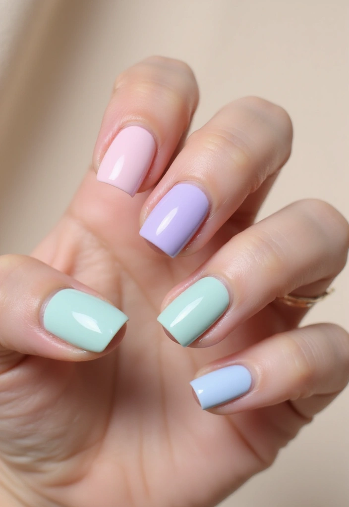 28 Stiletto Nails for Beginners – How to Rock the Drama - 17. Soft Pastel Hues