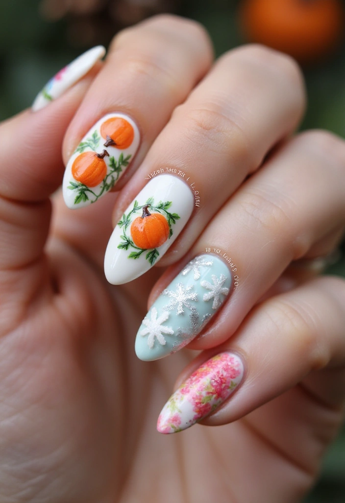 28 Y2K Nails Revival: Chunky Glitter, Rhinestones & Fun Vibes - 15. Seasonal & Holiday Themes
