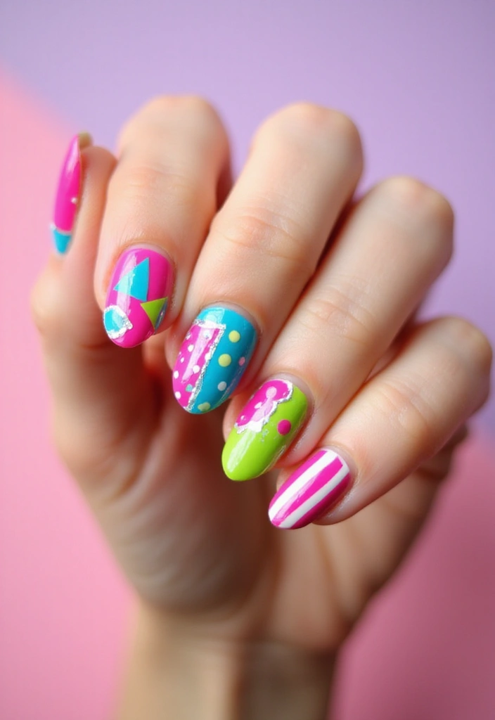 28 Y2K Nails Revival: Chunky Glitter, Rhinestones & Fun Vibes - 3. Funky French Tips