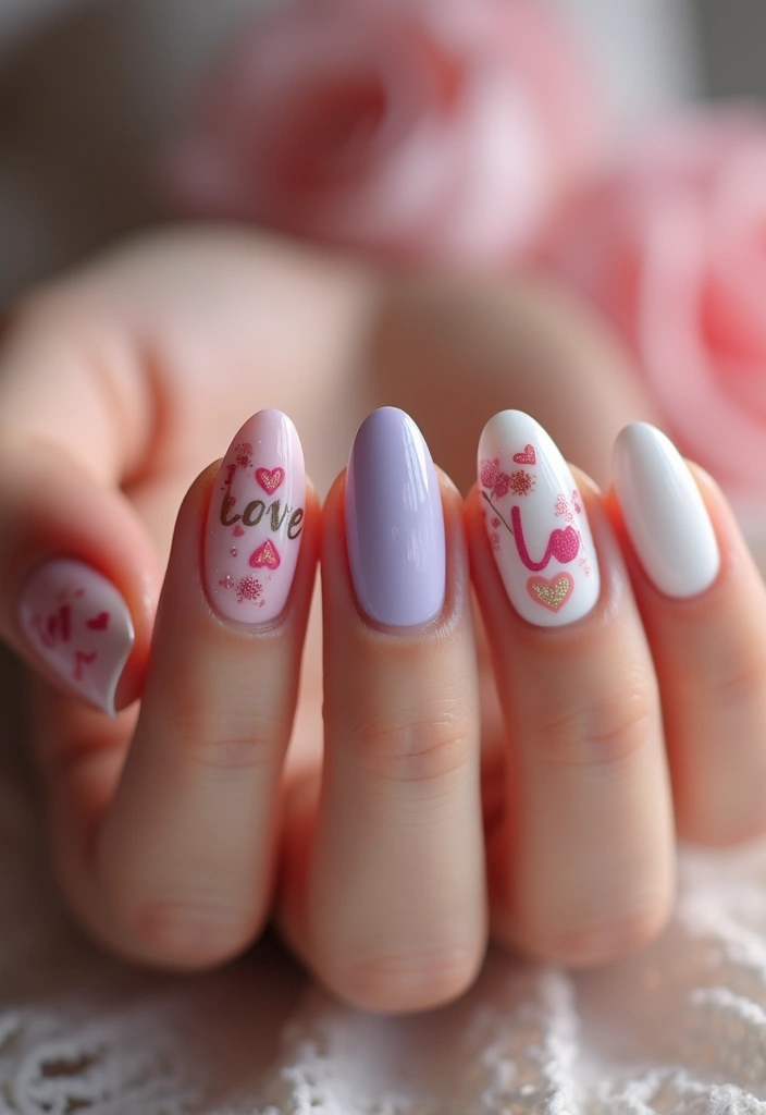 29 Bridesmaid Nails Matching – Coordinated Looks for the Crew - 29. Heartfelt Love Messages