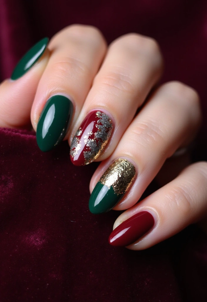 29 Bridesmaid Nails Matching – Coordinated Looks for the Crew - 8. Jewel Tones for Rich Elegance