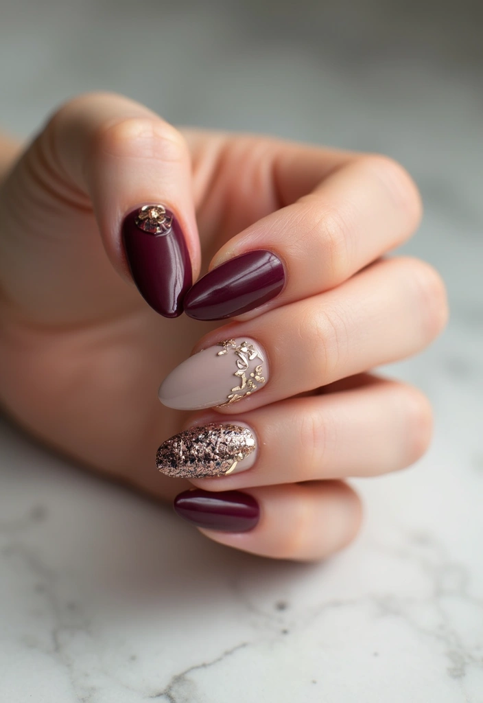 29 E-Girl Nails Featuring Dark Accents and Playful Designs - 11. Layered Textures