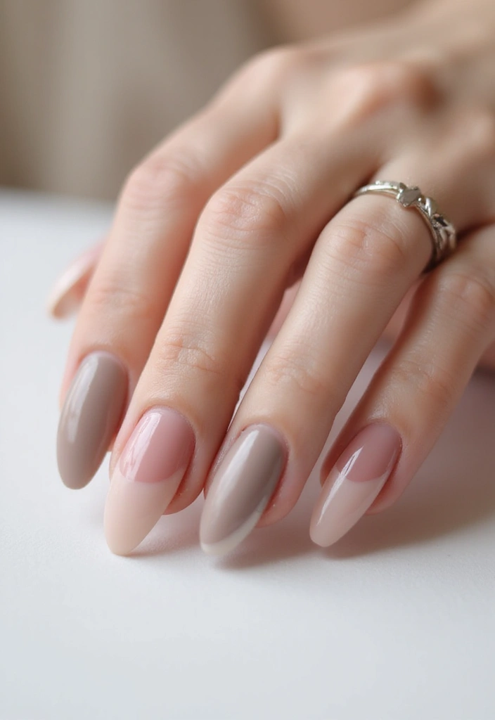 29 E-Girl Nails Featuring Dark Accents and Playful Designs - 18. Textured Matte with Glossy Tips