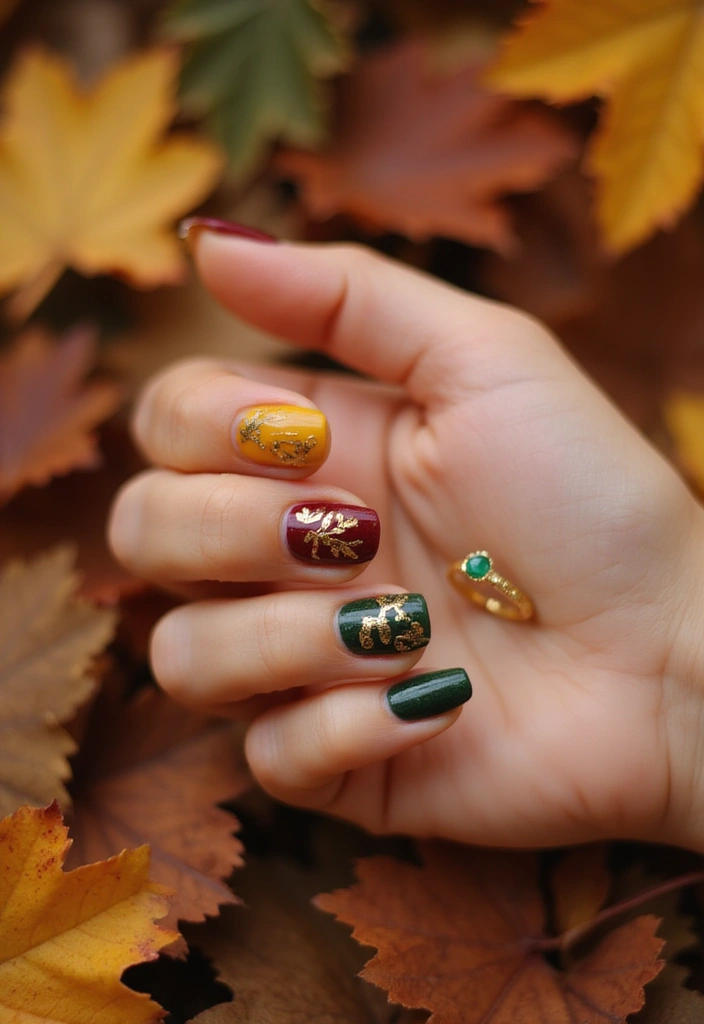 29 Nails with Rings Aesthetic – Styling Tips & Inspiration - 10. Seasonal Colors