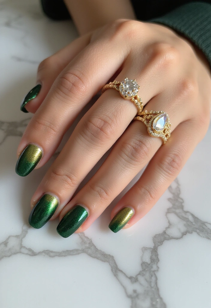 29 Nails with Rings Aesthetic – Styling Tips & Inspiration - 12. Gel-Like Gloss