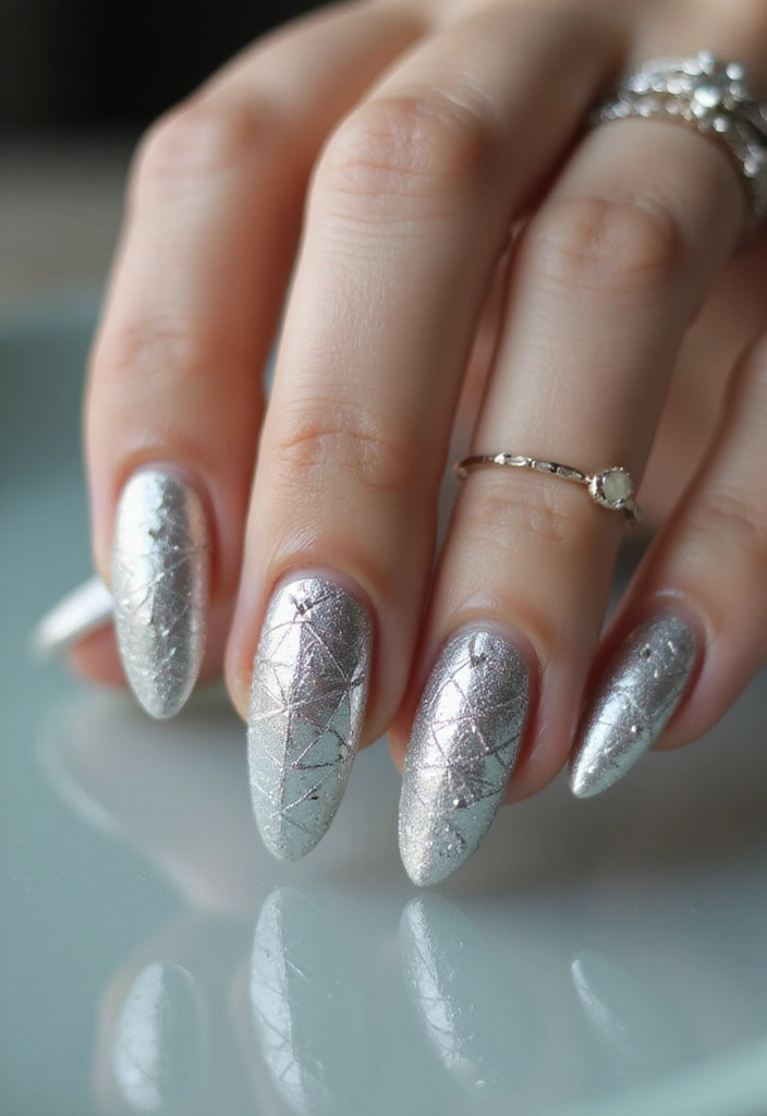 29 Nails with Rings Aesthetic – Styling Tips & Inspiration - 18. Silver Linings