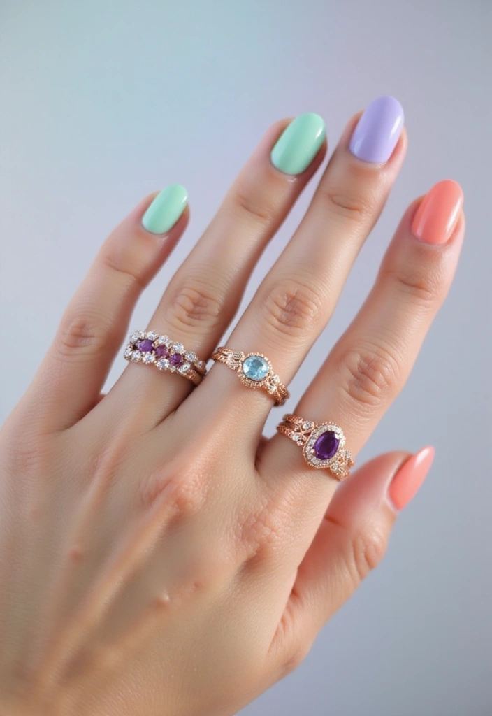 29 Nails with Rings Aesthetic – Styling Tips & Inspiration - 20. French Twist