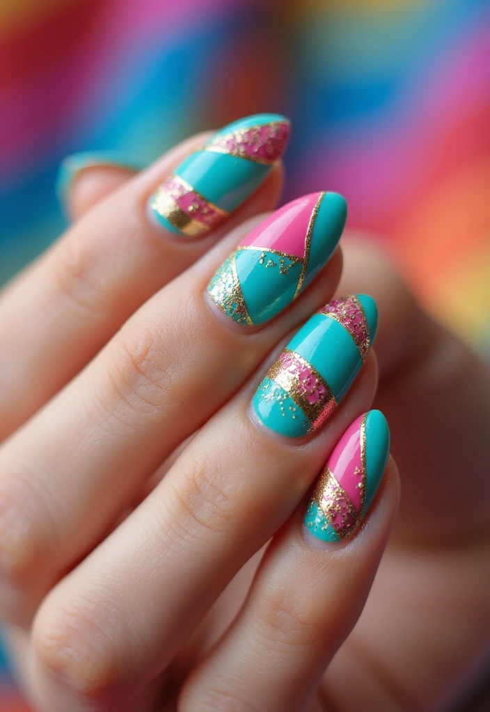 29 Nails with Rings Aesthetic – Styling Tips & Inspiration - 23. Bold Patterns