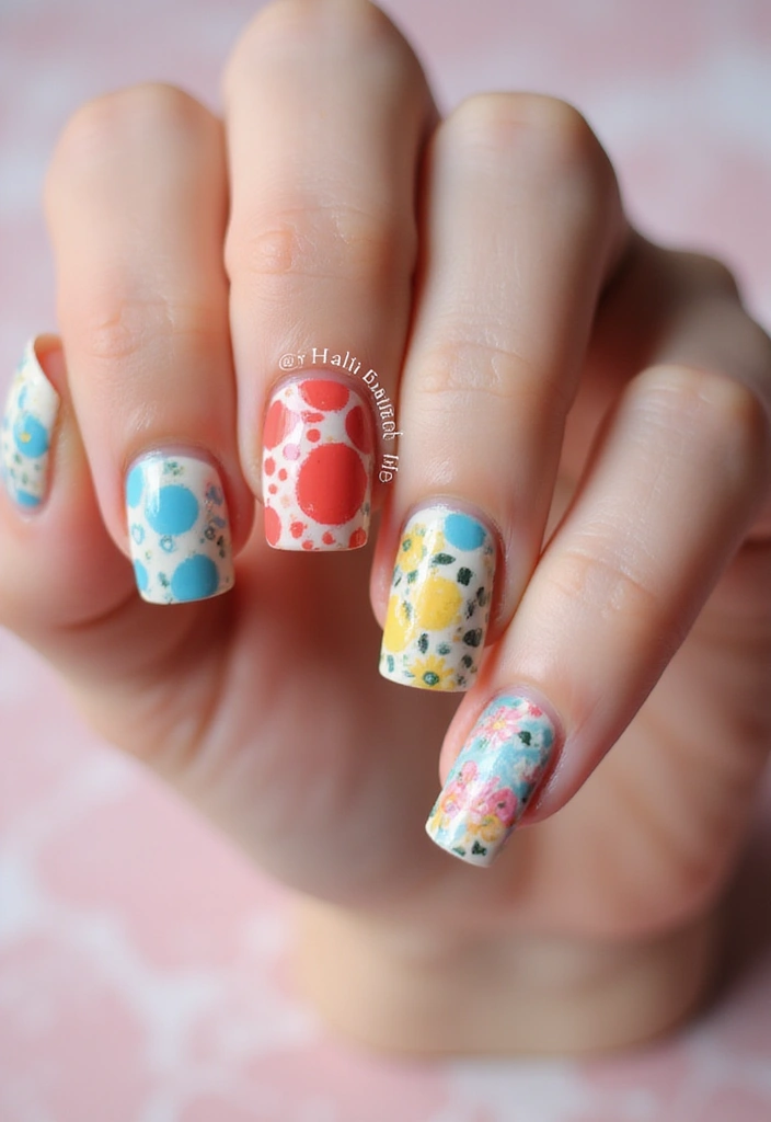 29 Ways to Make Short Nails Look Longer Instantly - 12. Play with Bold Patterns