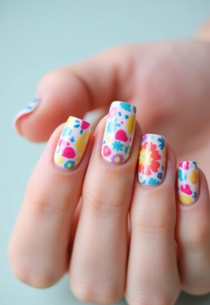 29 Ways to Make Short Nails Look Longer Instantly - 21. Nail Art Stickers for Quick Glam