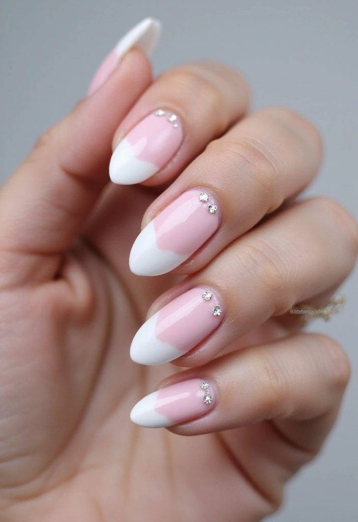 29 Ways to Make Short Nails Look Longer Instantly - 6. Add Rhinestones