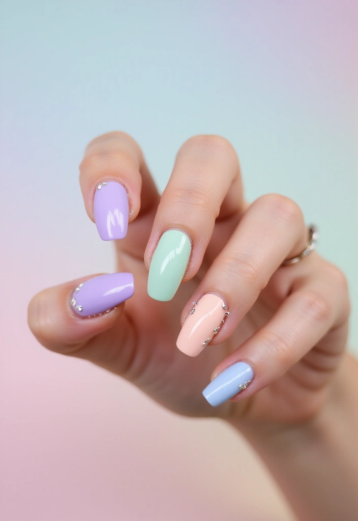 30 Coffin Nails Short – Stylish & Practical for Daily Wear - 3. Fun Pastel Palette