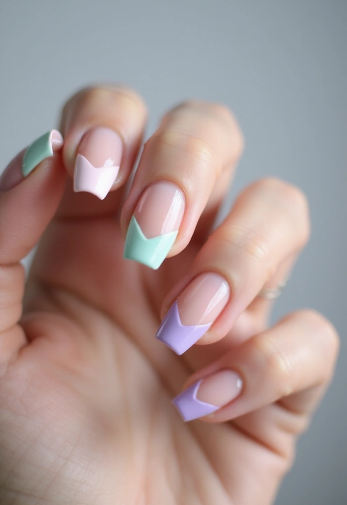 30 Coffin Nails Short – Stylish & Practical for Daily Wear - 9. Chic French Tips