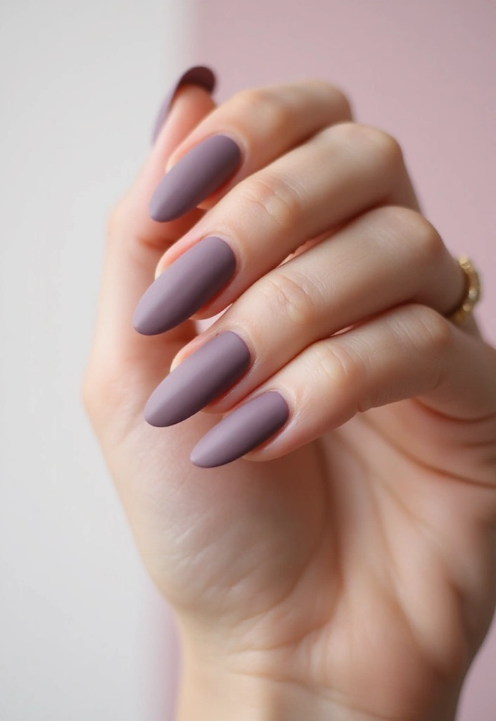 30 Mauve Nails for a Subtle, Sophisticated Vibe - 1. Classic Mauve Matte Finish