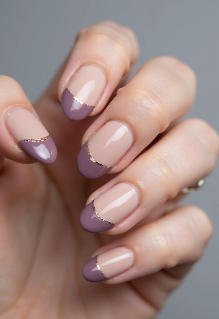 30 Mauve Nails for a Subtle, Sophisticated Vibe - 15. Mauve French Twist