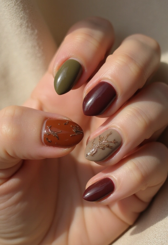 30 Minimalist Nail Art Designs That Are Quietly Stunning - 11. Earthy Tones