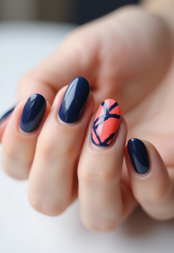 30 Minimalist Nail Art Designs That Are Quietly Stunning - 13. Graphic Lines