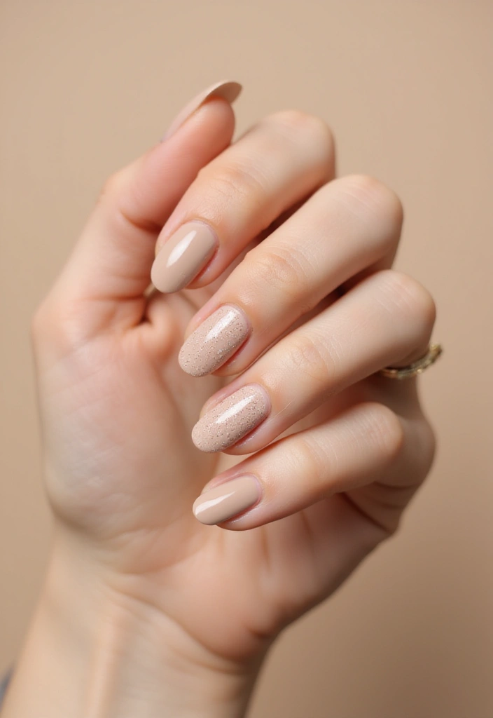 30 Minimalist Nail Art Designs That Are Quietly Stunning - 19. Subtle Sparkles