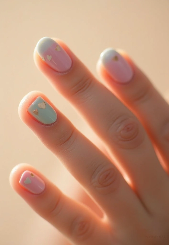 30 Minimalist Nail Art Designs That Are Quietly Stunning - 23. Simple Heart Accents