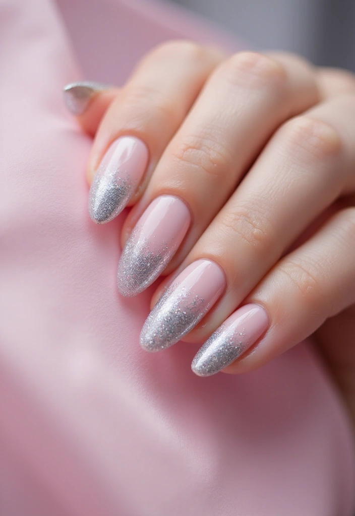 30 Minimalist Nail Art Designs That Are Quietly Stunning - 26. Subtle Ombre Glitter