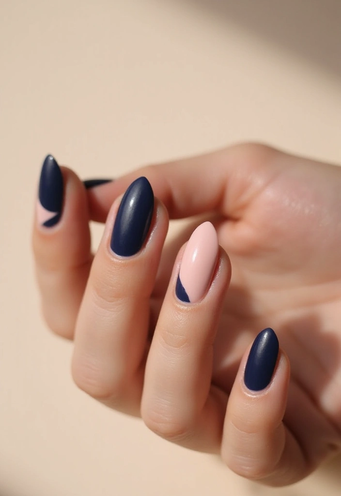 30 Minimalist Nail Art Designs That Are Quietly Stunning - 7. Half-Moon Manicure