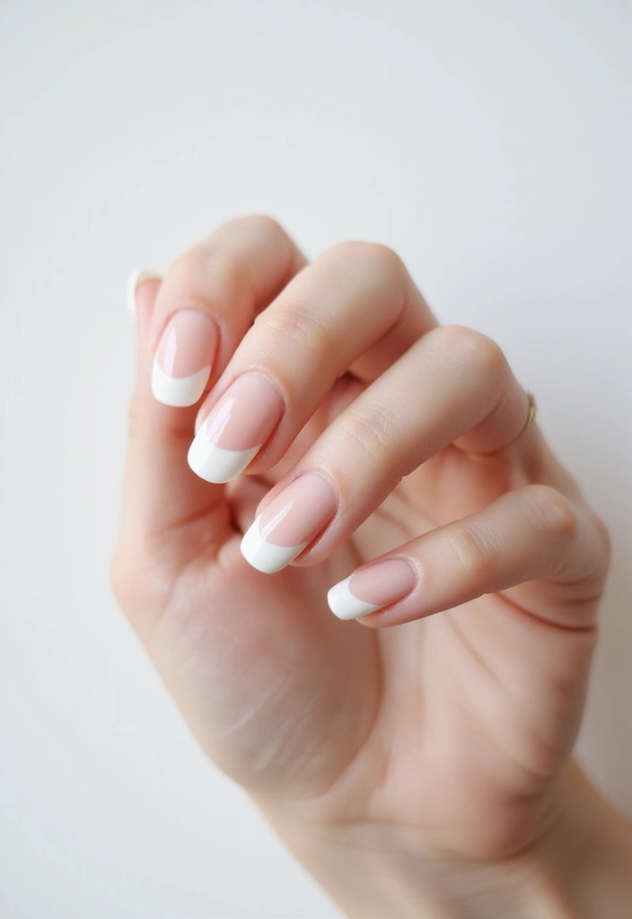 31 90s Nails Comeback: Thin Lines, Tiny Florals & Retro Cool - 1. Classic French with a Twist