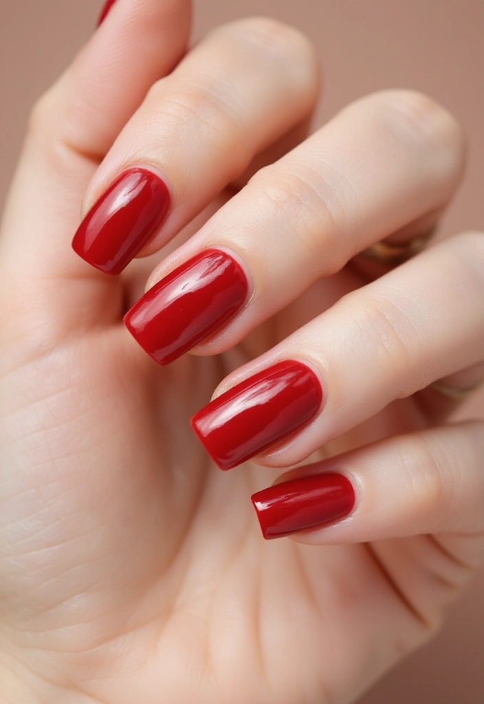 31 90s Nails Comeback: Thin Lines, Tiny Florals & Retro Cool - 13. Classic Red Nails