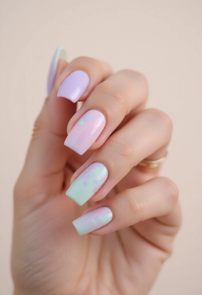 31 90s Nails Comeback: Thin Lines, Tiny Florals & Retro Cool - 24. Subtle Ombre Pastels