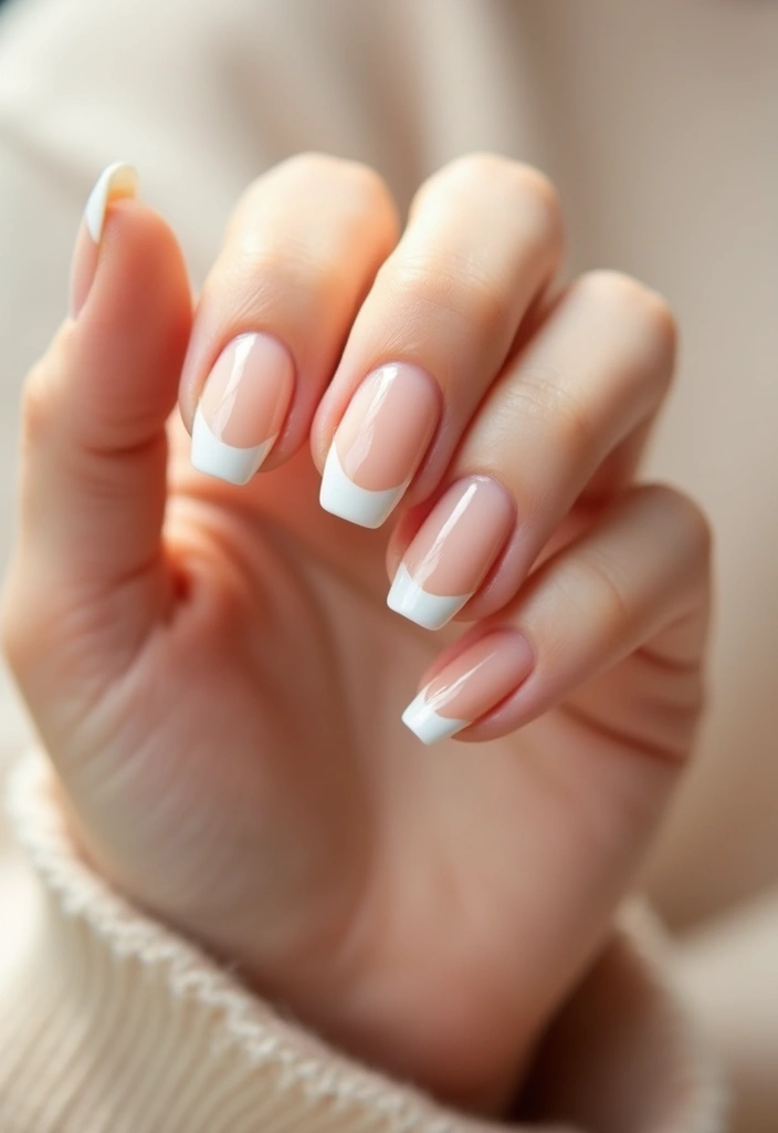 31 Nail Shapes Compared: Which One Suits Your Fingers Best? - 12. French Tip