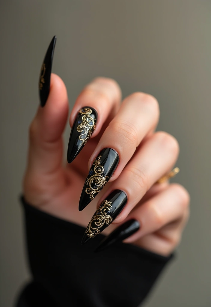 31 Nail Shapes Compared: Which One Suits Your Fingers Best? - 6. Stiletto