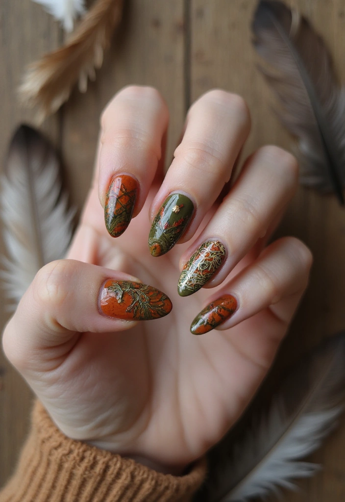 32 Best Nail Designs for Brides– Romantic, Refined & Dreamy - 15. Bohemian Bliss