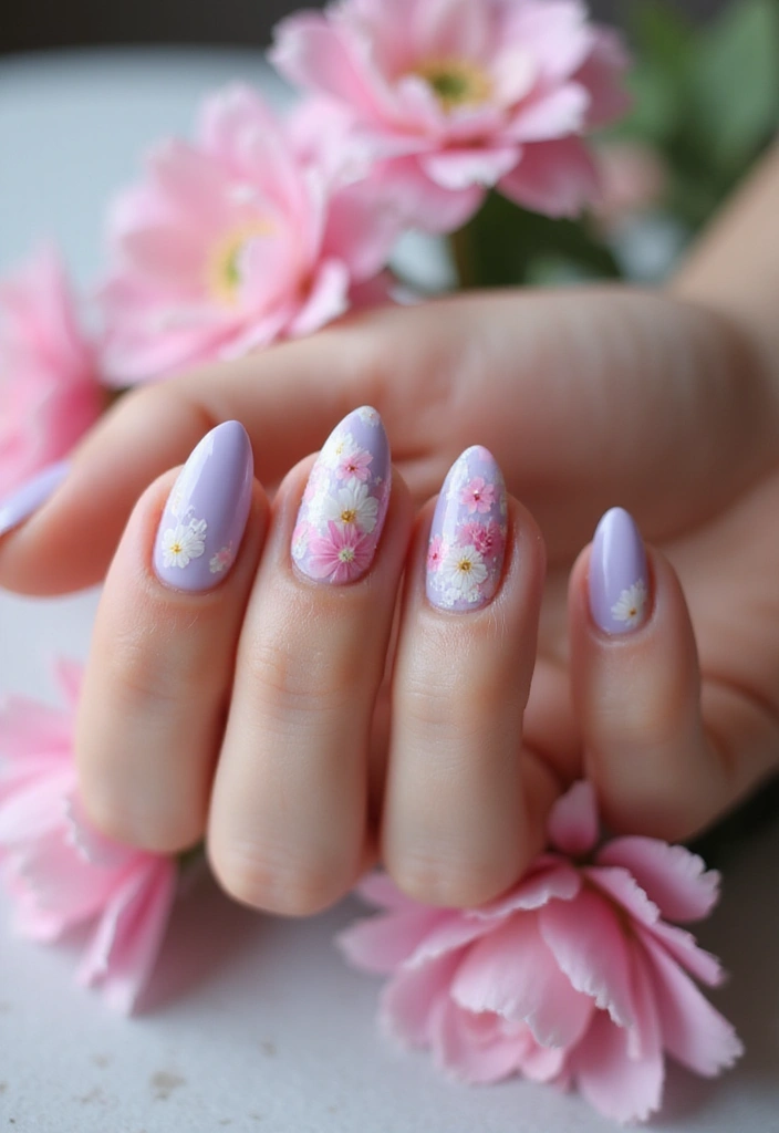 32 Best Nail Designs for Brides– Romantic, Refined & Dreamy - 2. Floral Accents