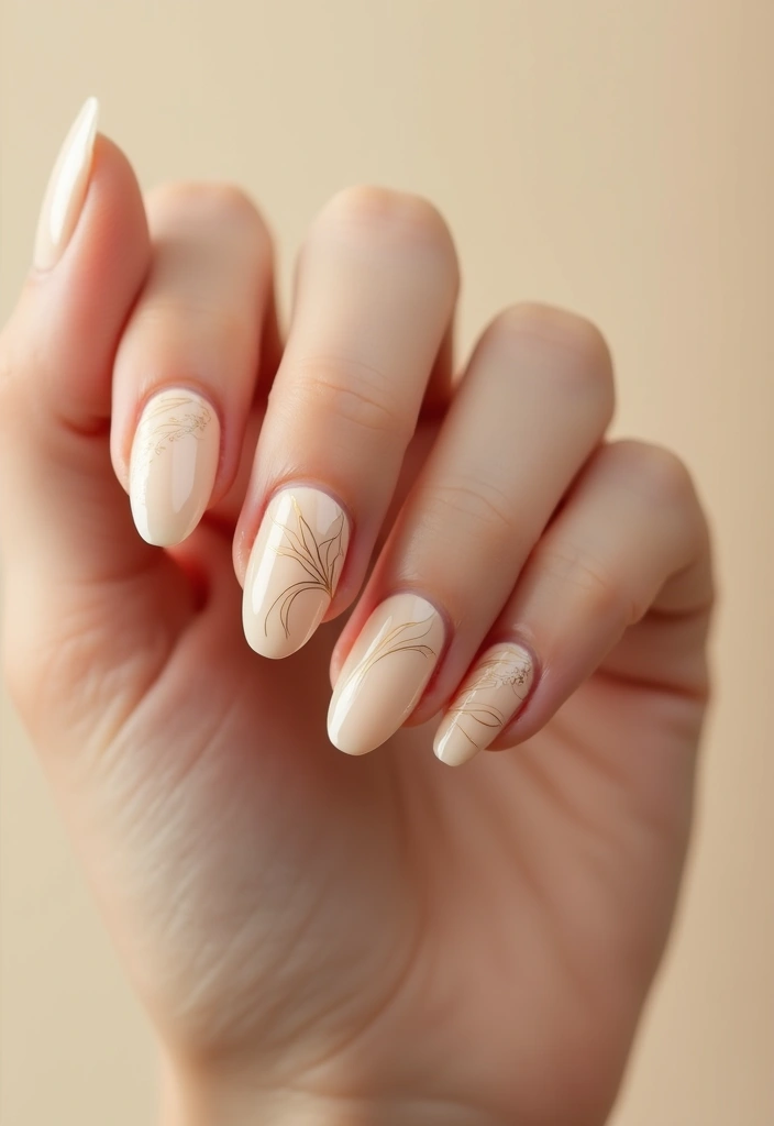 32 Clean Girl Nail Aesthetic Ideas for That Effortless Chic Look - 10. Simple Line Art