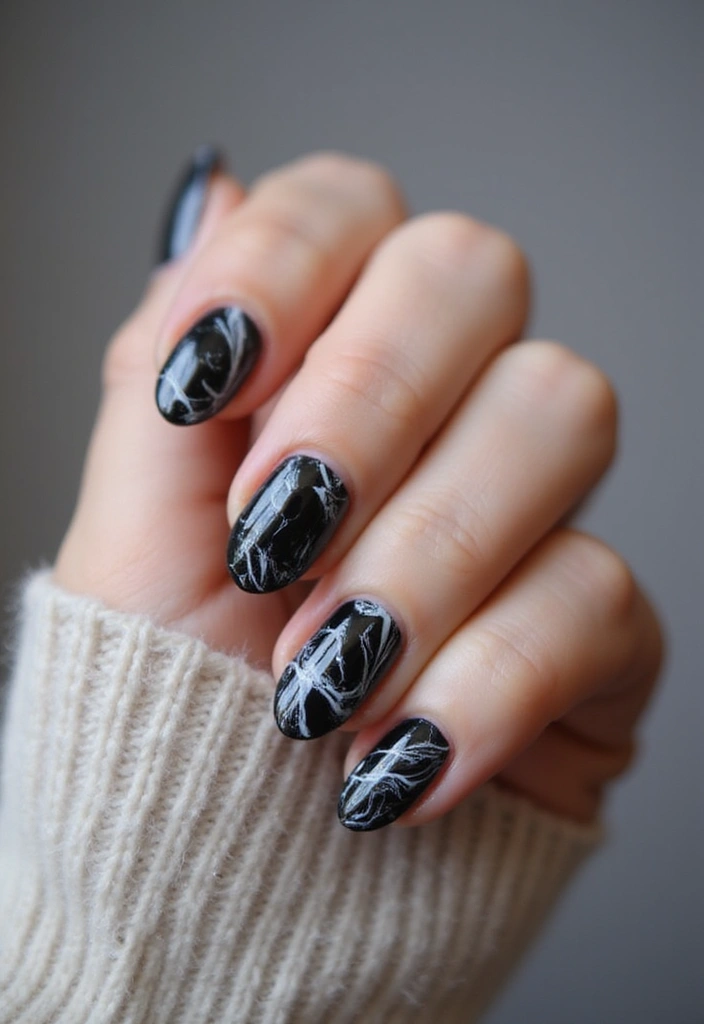 32 Clean Girl Nail Aesthetic Ideas for That Effortless Chic Look - 16. Elegant Marble Effect