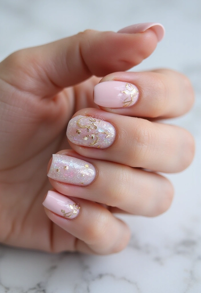 32 Clean Girl Nail Aesthetic Ideas for That Effortless Chic Look - 24. Layered Nail Art