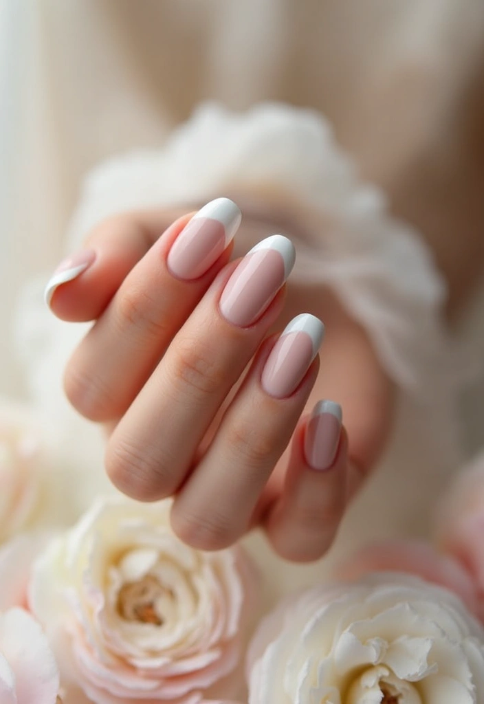 32 Elegant French Tips for the Modern Bride - 26. Double French Tips