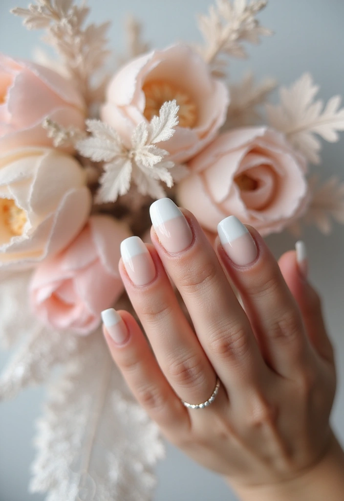 32 Elegant French Tips for the Modern Bride - 4. Subtle Ombre Fade
